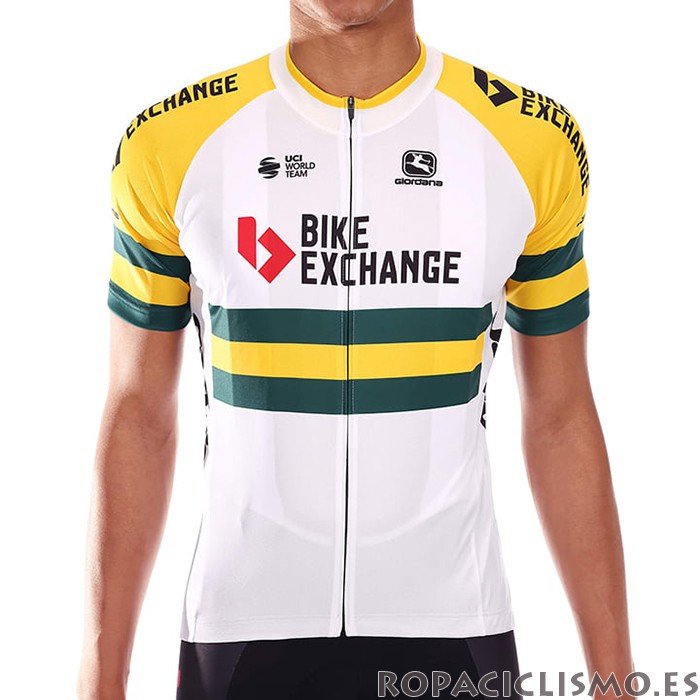 2021 Maillot Bike Exchange Tirantes Mangas Cortas Campeon Australia